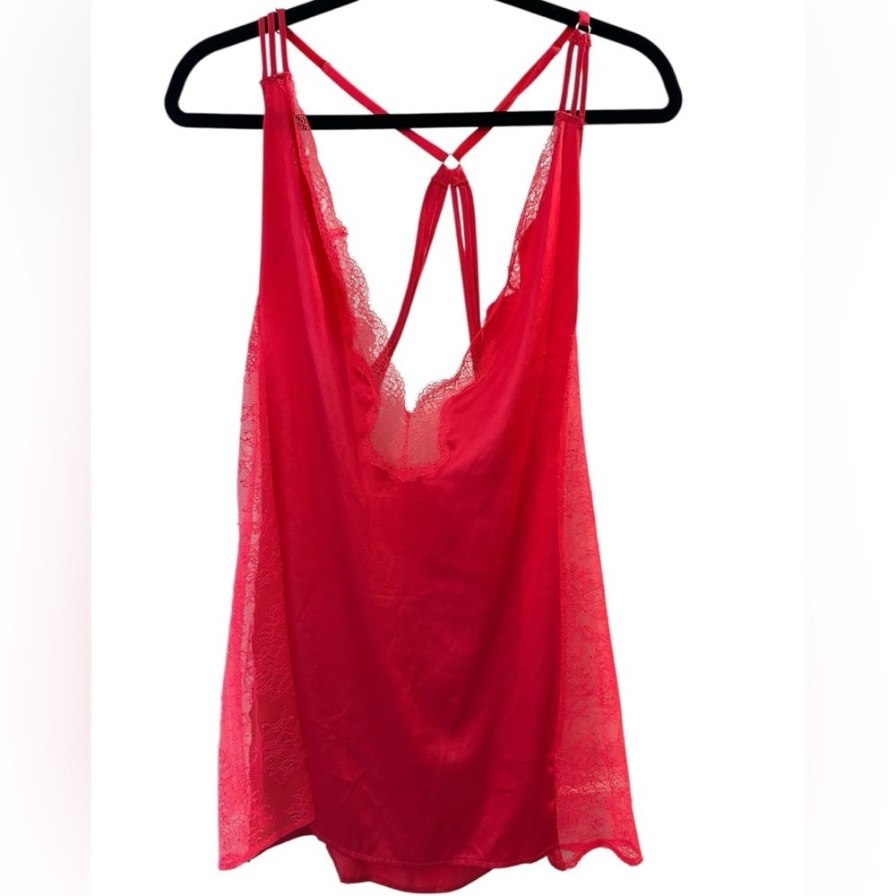 Victoria’s Secret Lace Slip nighty L Large Romantic Goth Coquette A156